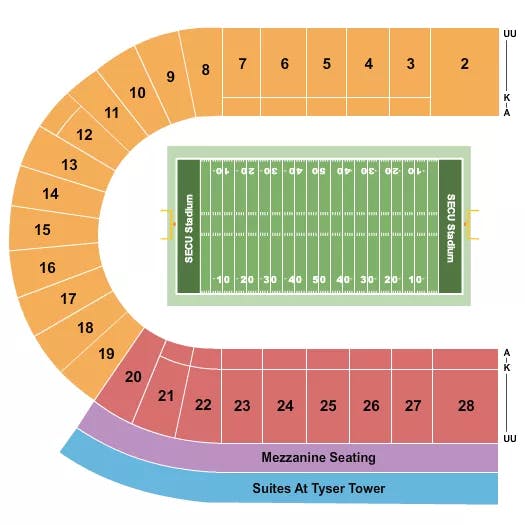  LACROSSE Seating Map Seating Chart