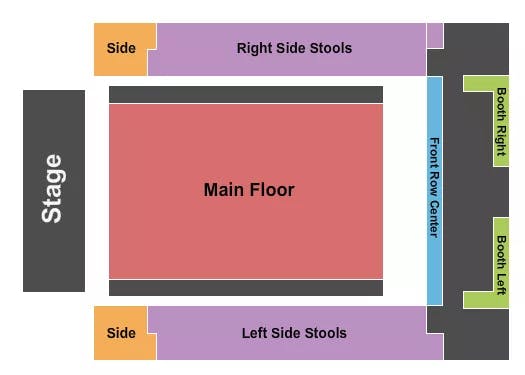 SAINT ANDREWS HALL DETROIT ENDSTAGE STOOLS Seating Map Seating Chart