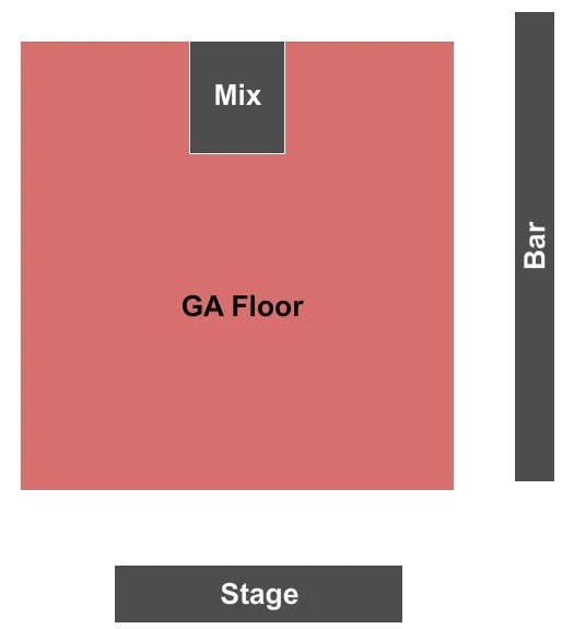 SAINT ANDREWS HALL DETROIT ENDSTAGE GA FLOOR Seating Map Seating Chart