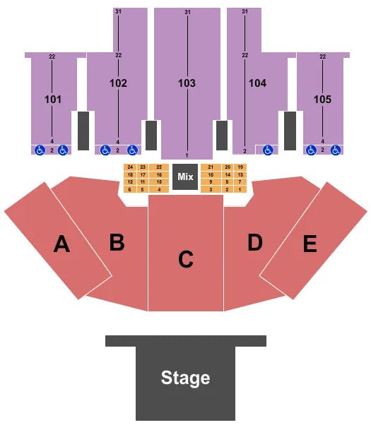  ENDSTAGE 2 Seating Map Seating Chart