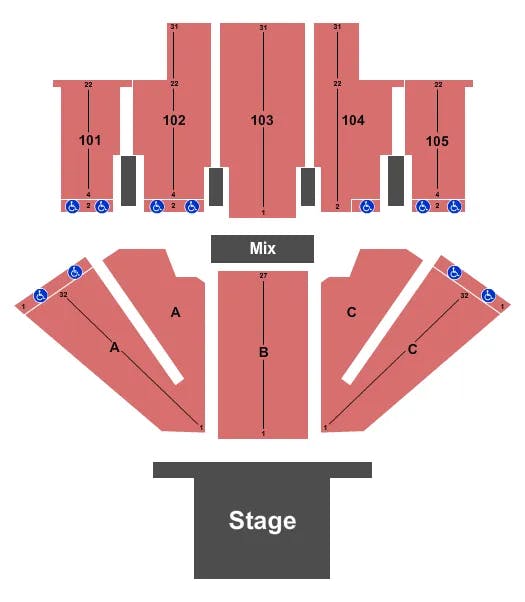  ENDSTAGE Seating Map Seating Chart