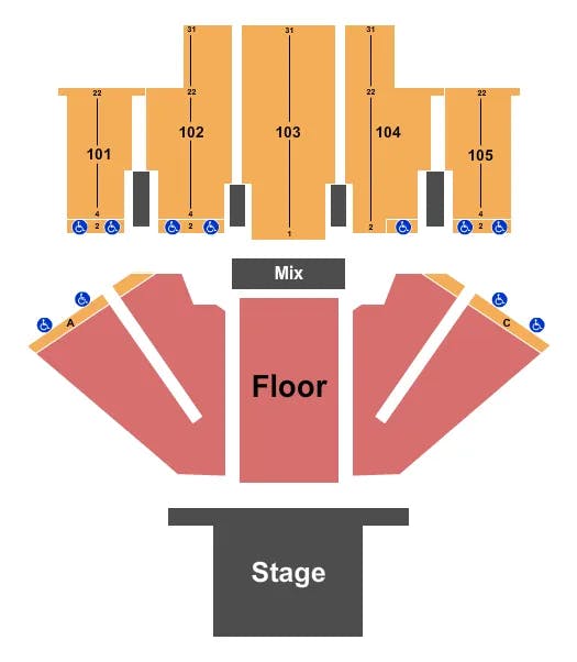  THE STRUTS Seating Map Seating Chart