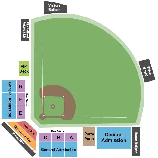  BASEBALL Seating Map Seating Chart