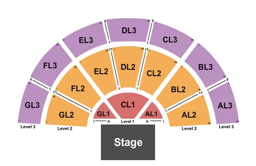  ENDSTAGE 3 Seating Map Seating Chart