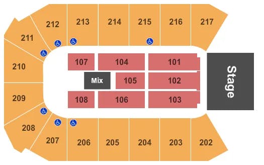  ENDSTAGE Seating Map Seating Chart