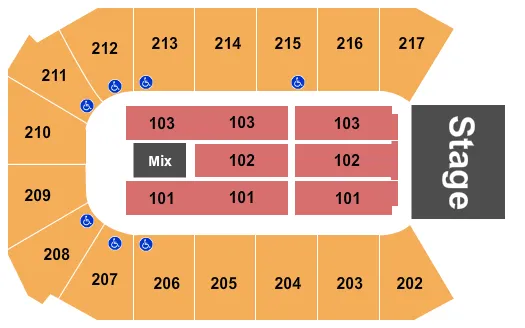  JEFF DUNHAM Seating Map Seating Chart