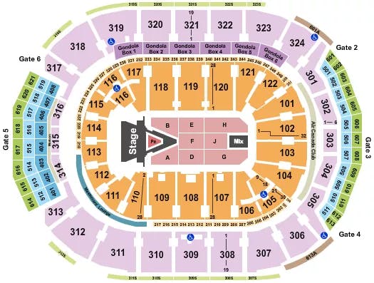  AEROSMITH Seating Map Seating Chart