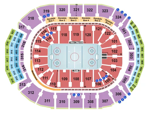  HOCKEY Seating Map Seating Chart