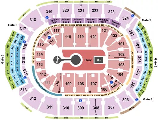  KID CUDI Seating Map Seating Chart