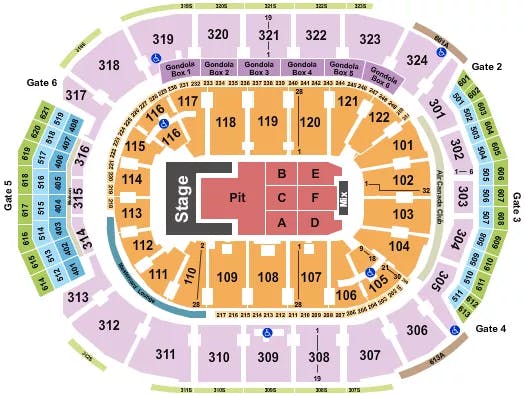  OLIVIA RODRIGO Seating Map Seating Chart