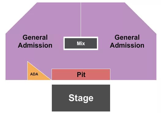  GA PIT Seating Map Seating Chart