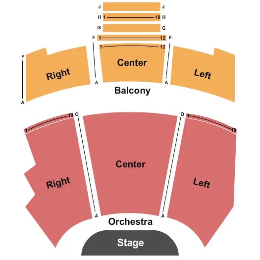  END STAGE Seating Map Seating Chart