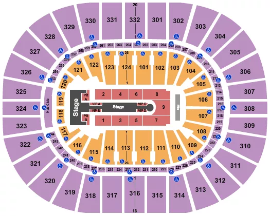  JENNIFER LOPEZ Seating Map Seating Chart