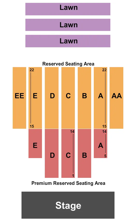  RODRIGO Y GABRIELA Seating Map Seating Chart