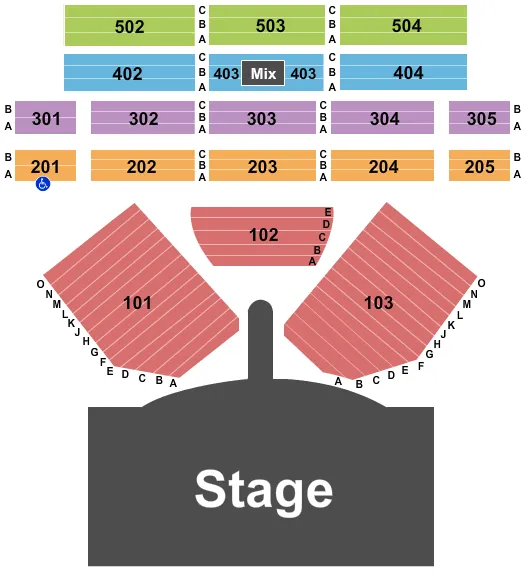SOUND WAVES AT HARD ROCK HOTEL CASINO ATLANTIC CITY DISCO LIVE Seating Map Seating Chart