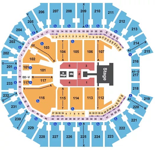  ENRIQUE IGLESIAS Seating Map Seating Chart