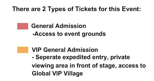  GA VIP GLOBAL DANCE Seating Map Seating Chart