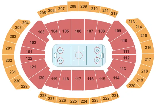 T MOBILE CENTER HOCKEY Seating Map Seating Chart
