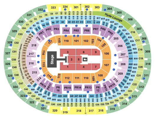 CRYPTOCOM ARENA DEPECHE MODE Seating Map Seating Chart