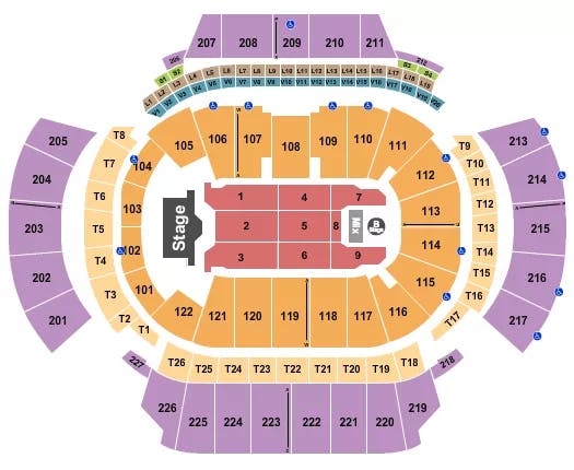 STATE FARM ARENA GA AVENTURA Seating Map Seating Chart