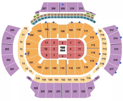 STATE FARM ARENA GA CENTERSTAGE Seating Map Seating Chart