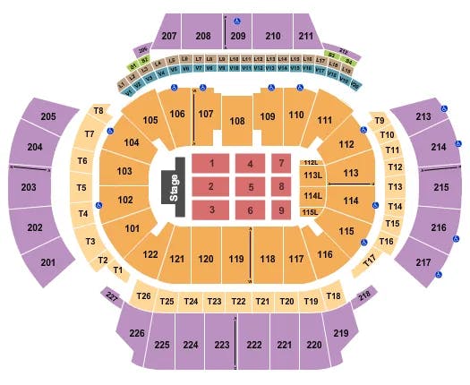 STATE FARM ARENA GA CONCERT Seating Map Seating Chart