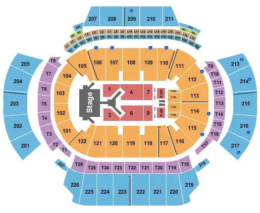 STATE FARM ARENA GA JONAS BROTHERS 2 Seating Map Seating Chart