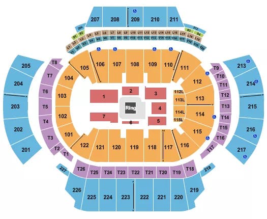 STATE FARM ARENA GA WWE 3 Seating Map Seating Chart