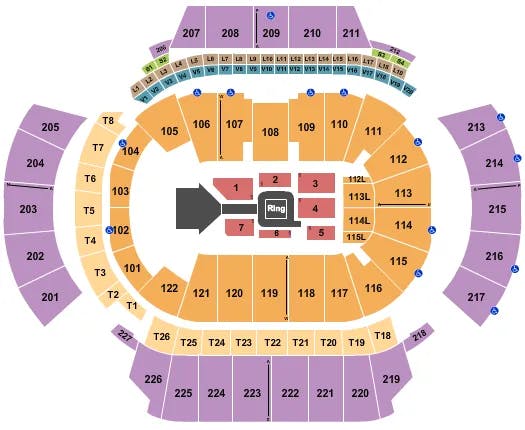 STATE FARM ARENA GA WWE Seating Map Seating Chart