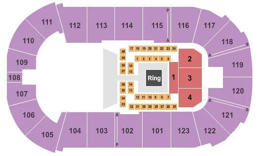  BOXING Seating Map Seating Chart