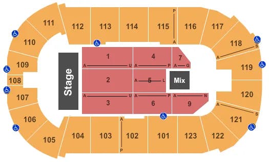  ENDSTAGE 2 Seating Map Seating Chart