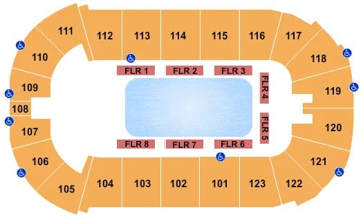  DISNEY ON ICE Seating Map Seating Chart