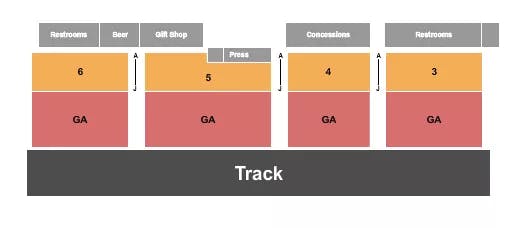  RACING Seating Map Seating Chart