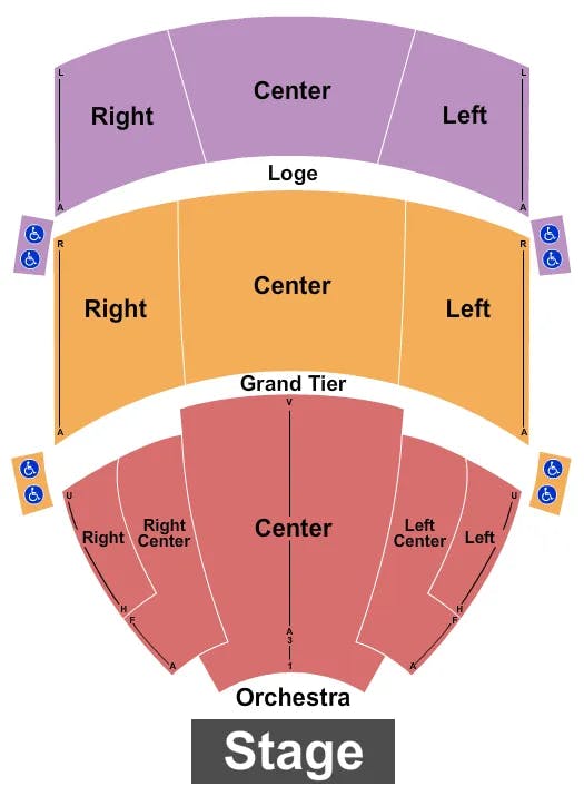  END STAGE Seating Map Seating Chart