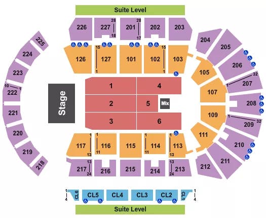  BERT KREISCHER Seating Map Seating Chart