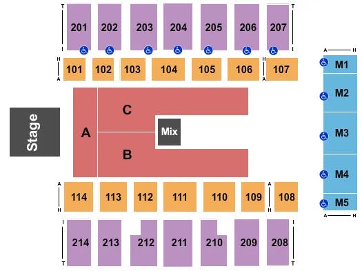  HOME FREE Seating Map Seating Chart