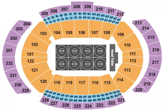 T MOBILE CENTER WRESTLING Seating Map Seating Chart