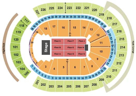 T MOBILE ARENA ANDRE RIEU Seating Map Seating Chart