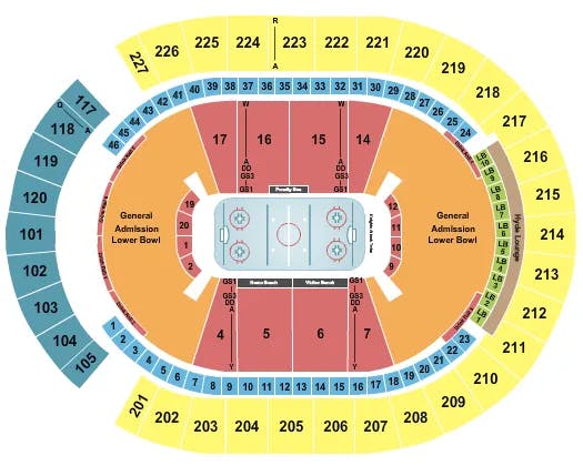 T MOBILE ARENA HOCKEY 2 Seating Map Seating Chart