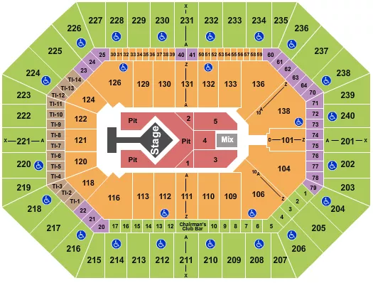  BLINK 182 Seating Map Seating Chart
