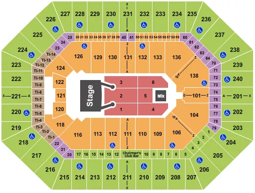  LITTLE BIG TOWN Seating Map Seating Chart