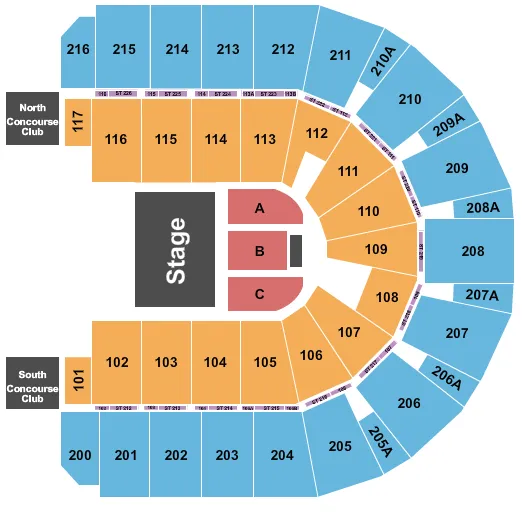  SESAME STREE LIVE Seating Map Seating Chart