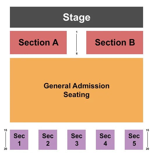  BATTLE FOR TEXAS Seating Map Seating Chart