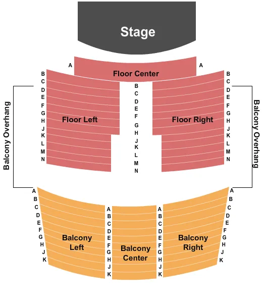 TEMPLELIVE WICHITA END STAGE 3 Seating Map Seating Chart