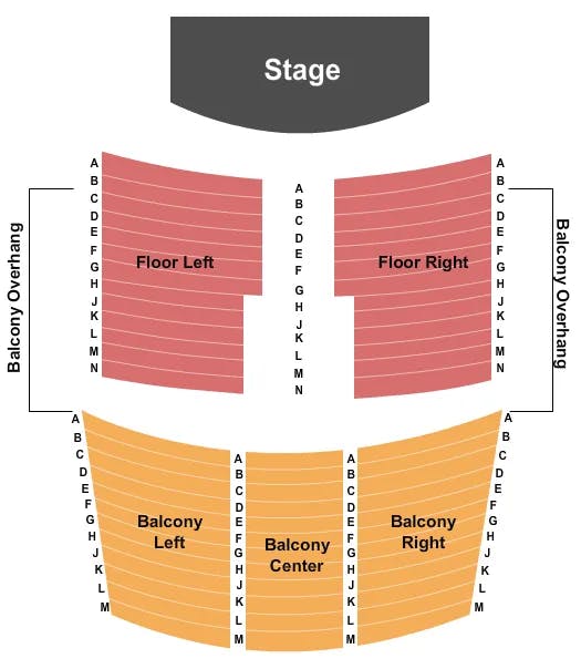 TEMPLELIVE WICHITA END STAGE 2 Seating Map Seating Chart