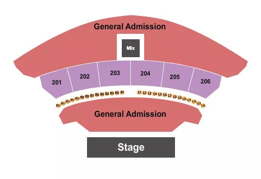  ENDSTAGE GA TABLE Seating Map Seating Chart