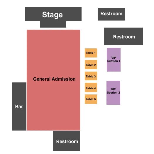  GA TABLES Seating Map Seating Chart