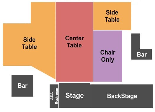 THE CANYON MONTCLAIR TABLES CHAIR Seating Map Seating Chart