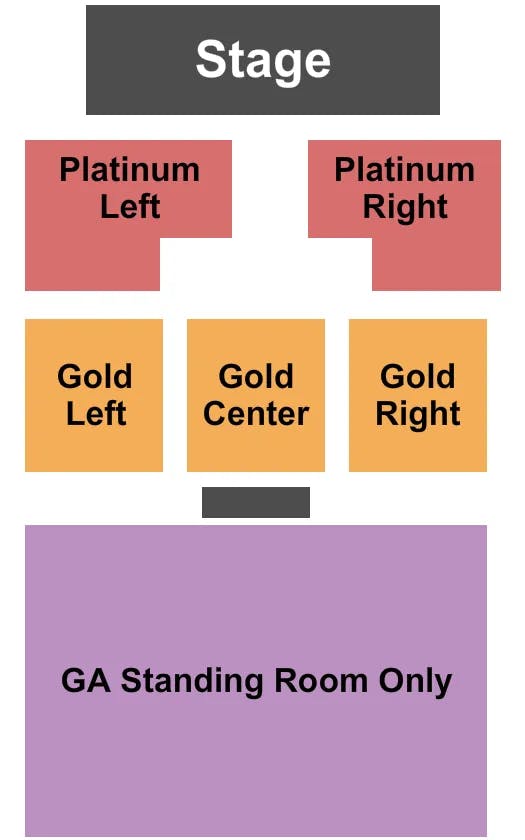 THE CHIEFS EVENT CENTER AT SHOSHONE BANNOCK CASINO ENDSTAGE 2 Seating Map Seating Chart