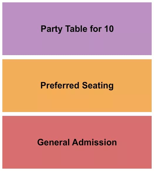  GA PRE TABLES Seating Map Seating Chart